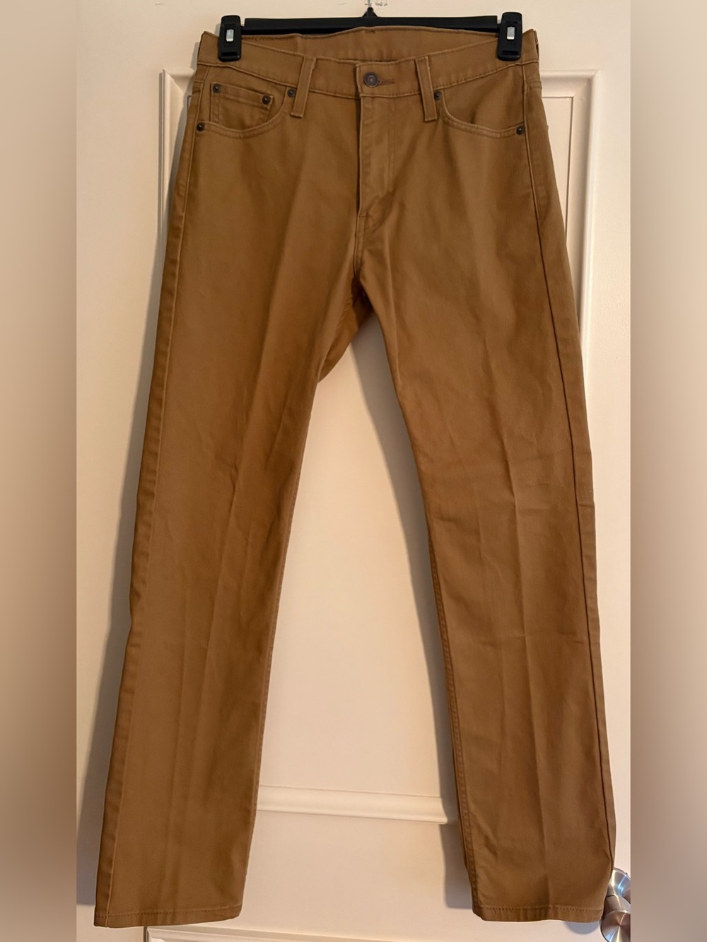 Men's Levi’s 513 Straight-Leg Pants in Brown